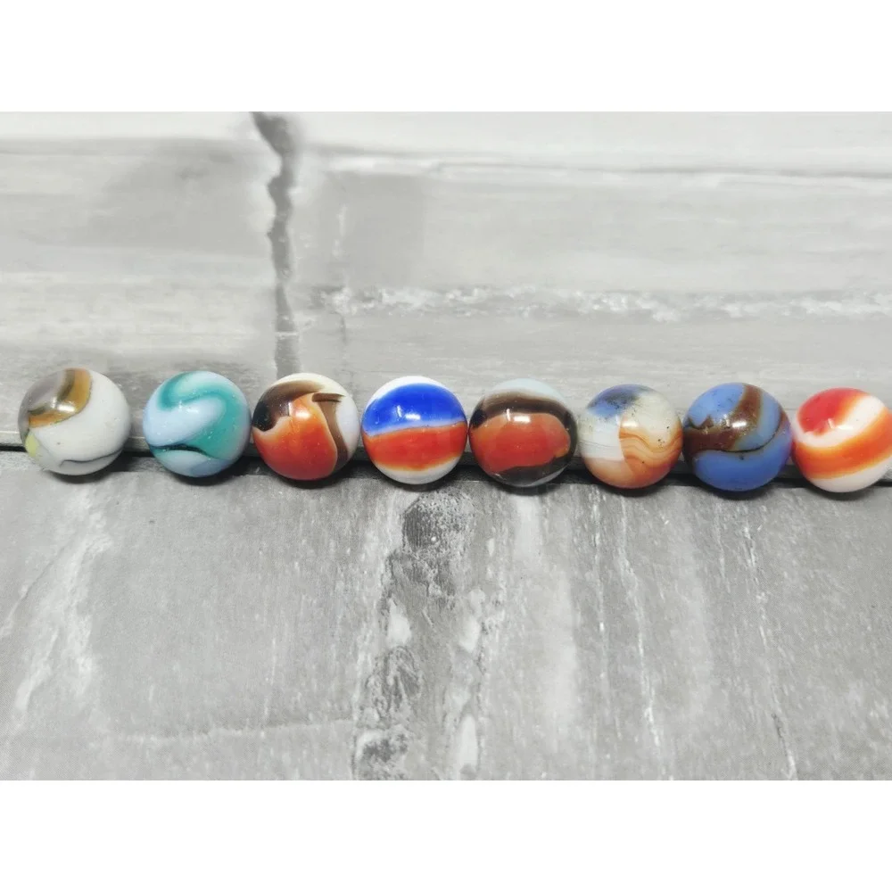 Premium Vintage Marble Lot - Peltier Akro Marble King Christensen Patch‎ Swirl 8